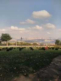 Scenic view of landscape against sky