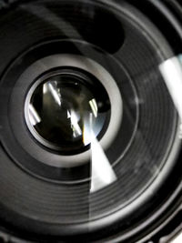 Close-up of camera