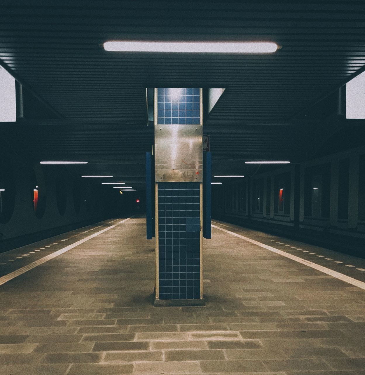 ILLUMINATED SUBWAY STATION