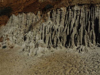 Rock formations in cave