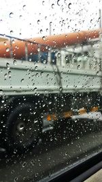 Road seen through car windshield