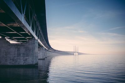 View of bridge over river