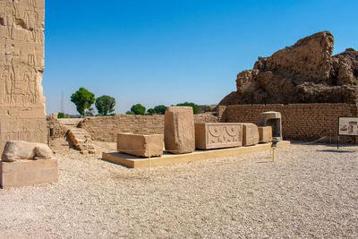 Old ruins against clear sky