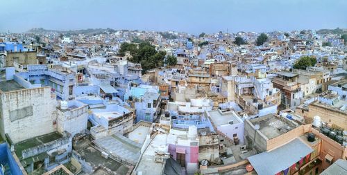 High angle view of cityscape