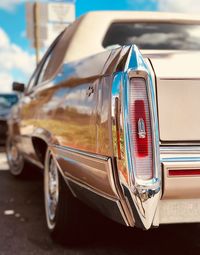 Close-up of vintage car