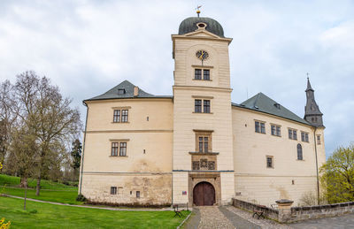 Hruby rohozec castle panorama. 1st of may 2021. turnov, czech republic