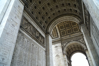 Low angle view of historical building