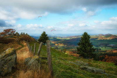 Scenic view of landscape against sky