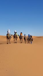 Panoramic view in sahara of morocco 