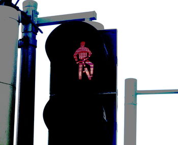 Low angle view of person against sky