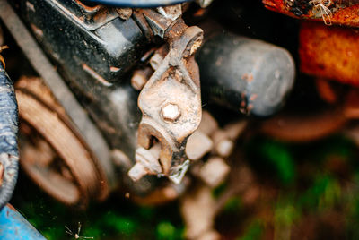 Close-up of rusty metal