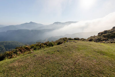 Scenic view of landscape against sky