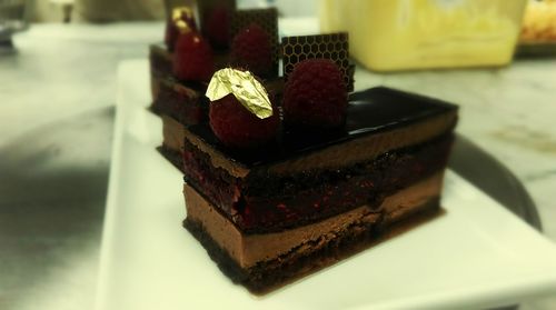 Close-up of dessert