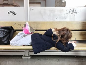 Man sleeping on floor