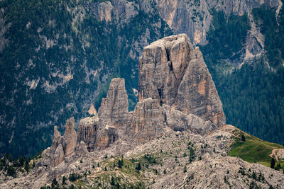 Panoramic view of rock formations