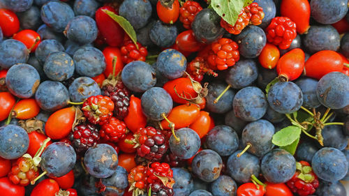 Full frame shot of strawberries