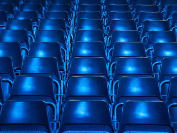 Full frame shot of empty chairs