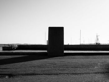 View of built structure against clear sky