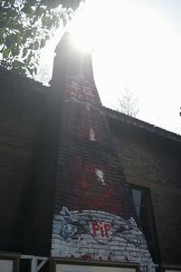 Low angle view of built structure against sky