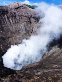 Scenic view of waterfall