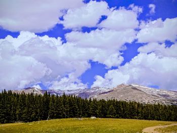 Panoramic view of landscape against sky