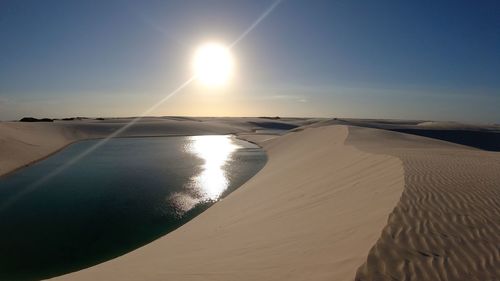 Scenic view of desert against sky