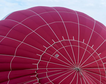 Low angle view of hot air balloon