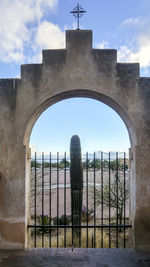Low angle view of built structure against sky