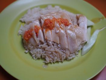 Close-up of seafood in plate