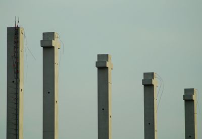 Low angle view of building against clear sky