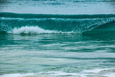 Waves rushing towards shore