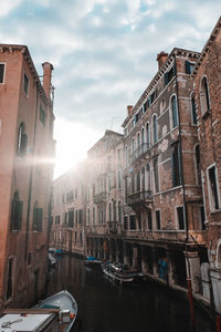 Summer morning in the historical unesco city of venice, italy, veneto region, europe. empty streets