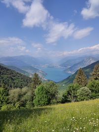 Scenic view of landscape against sky