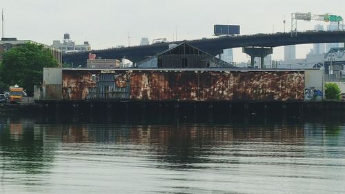 River with buildings in background