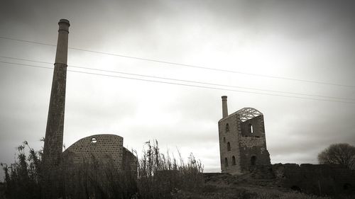 Low angle view of buildings against sky