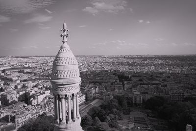 Panoramic view of temple against sky in city