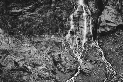 Close-up of rock in water