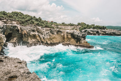 Scenic view of sea against sky