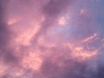 Low angle view of clouds in sky