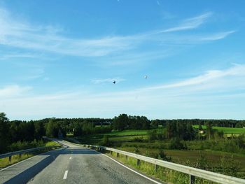 Road passing through landscape