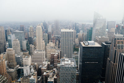 High angle shot of cityscape