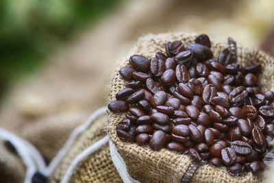 Close-up of coffee beans