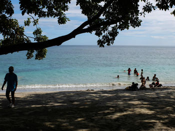 People on beach