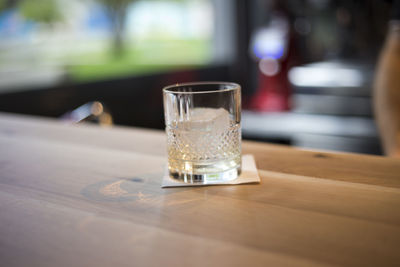 Close-up of drink on table in restaurant