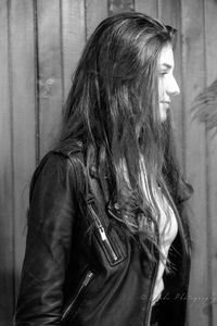 Woman looking at camera