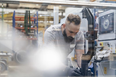 Man working in factory