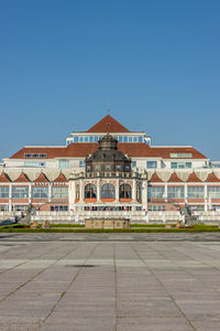 Building against blue sky