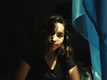 Portrait of young woman