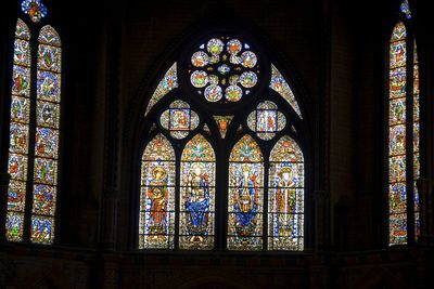 View of window of church