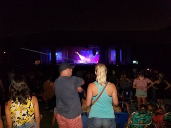 Rear view of people at music concert